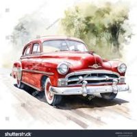 Watercolour-car
